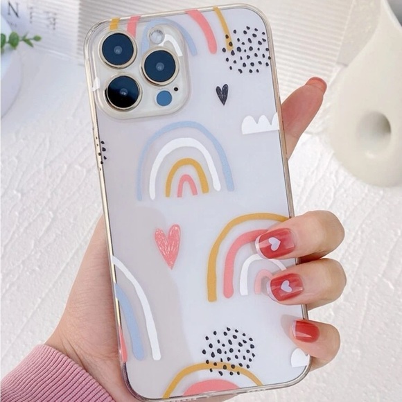Accessories - ⚠️Clearance iPhone 15/Pro/Pro Max Cute Rainbow Phone Case